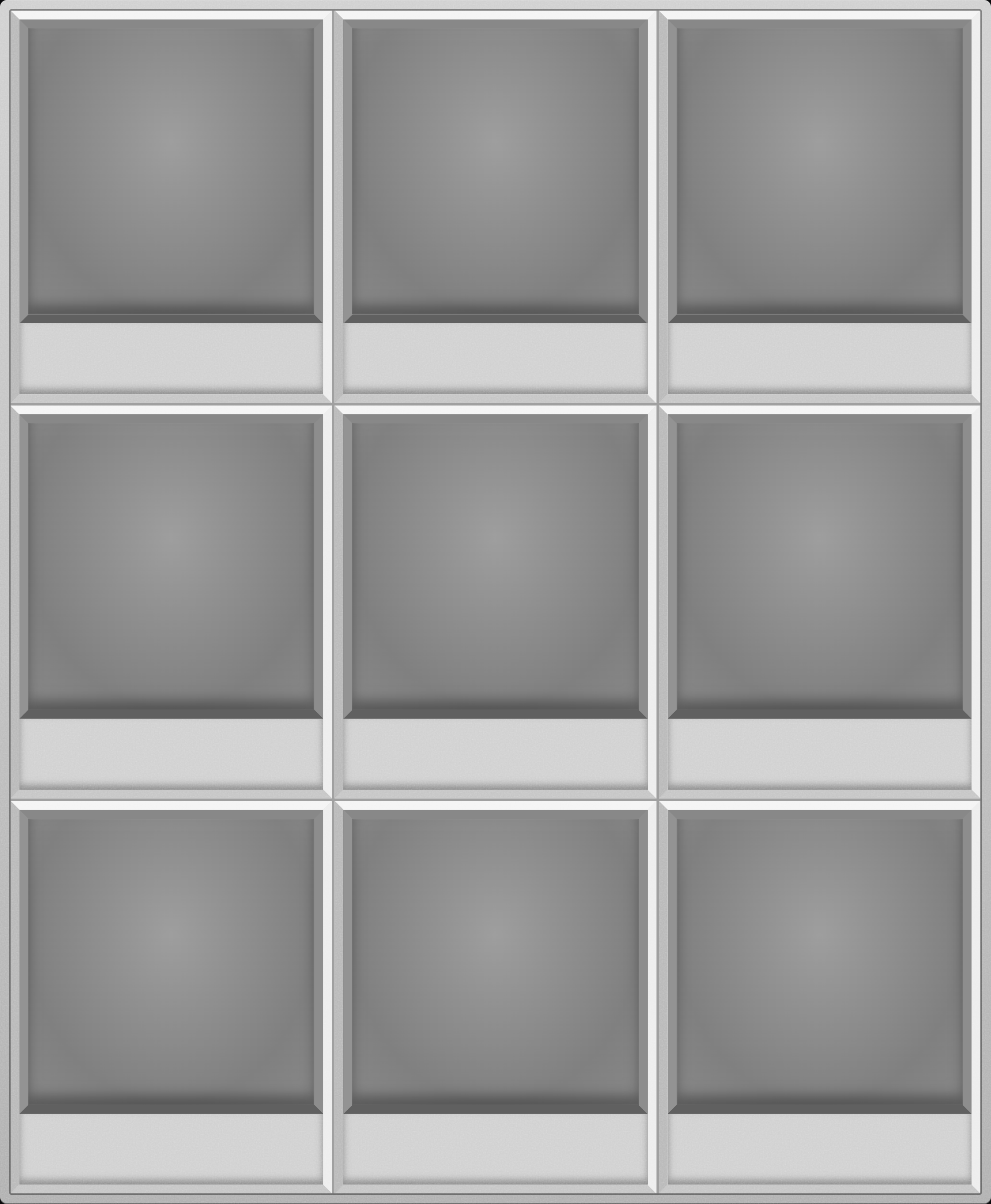 Frosted White Display Case (3x3)